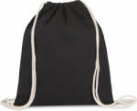 Kimood Uniszex táska Kimood KI0154 Drawstring Bag With Thick Straps -Egy méret, Black