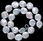  Perle de Cultura Disc Margele Bijuterii - 18-25 x 18-21 mm - Lungime Sirag 40 cm