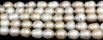 Margele Perle de Cultura Albe Ovale 11-13x8-10 mm Sirag 38cm pentru Bijuterii