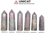  Obelisc Rubin in Fucsit 1 Varf Cristal Natural - 81-111 x 25-31 x 24-29 mm - ( XXL) - 1 Buc