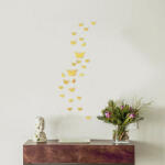  Sticker perete 3D Mirror Gold Butterflies