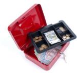 DONAU Pénzkazetta, 15, 2x11, 5x8 cm, DONAU, piros (5231001PL-04) - iroszer24