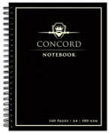 Concord Spirálfüzet, A4, vonalas, 70 lap, CONCORD, fekete (8956-CON) - iroszer24