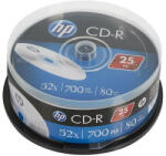 HP CD-R lemez, 700MB, 52x, 25 db, hengeren, HP (69311) - iroszer24