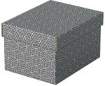 ESSELTE Tárolódoboz, S méret, ESSELTE "Home", szürke (628281) - iroszer24