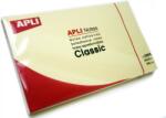 APLI Öntapadó jegyzettömb, 125x75 mm, 100 lap, APLI "Classic", sárga (10976)