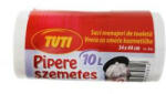 TUTI Szemeteszsák, pipere, 10 l, 40 db, 34x44 cm, 11 , TUTI, fehér (PDP_442) - iroszer24
