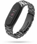  Fém Szíj Xiaomi Mi Band 5 / 6 / 6 Nfc Doop Stainless Fekete