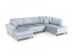 Micadoni Coltar in forma de U Moghan cu tapiterie din catifea, albastru deschis (ColtarUmoghantset13) Canapea