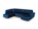 Micadoni Coltar in forma de U Moghan cu tapiterie din catifea, albastru royal (ColtarUmoghantset25) Canapea