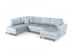 Micadoni Coltar in forma de U Moghan cu tapiterie din catifea, albastru deschis (ColtarUmoghantset33) Canapea