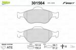 VALEO set placute frana, frana disc VALEO ESSENTIAL 301564 (301564)
