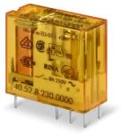 Finder 40.52. 8.110. 0001 miniatűr print/dugaszolható relé 2 váltóérintkező (CO) AgNi, 110V AC (50/60 Hz) vezerlőfeszültség, 8A folytonos áram, 5mm lábkiosztás - bemártó tisztításra alkalmas (RT III) (40.52.