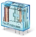 Finder 40.62. 9.012. 4000 miniatűr print/dugaszolható relé 2 váltóérintkező (CO) AgSnO2, 12V DC vezerlőfeszültség, 10A folytonos áram, 5mm lábkiosztás - alapkivitel (40.62.9.012.4000)