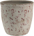 Clayre & Eef Set 2 ghivece flori ceramica bej roz 12x12 cm (6CE1417M)