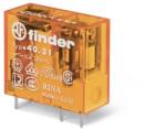 Finder 40.31. 8.110. 0001 miniatűr print/dugaszolható relé 1 váltóérintkező (CO) AgNi, 110V AC (50/60 Hz) vezerlőfeszültség, 10A folytonos áram, 3, 5mm lábkiosztás - bemártó tisztításra alkalmas (RT I