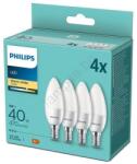 Philips К-кт 4 бр. LED крушки Philips B35 E14/5W/230V 2700K (P5242)