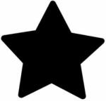  Mintalyukasztó, 16 mm, csillag (FHBA0004) - pepita