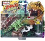 Maisto Set masinuta si figurina dinozaur Maisto, Dino Adventure, Alb