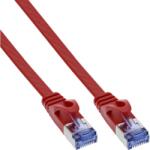 InLine Cablu de retea RJ45 flat FTP Cat. 6A 10m Rosu, InLine IL71800R (IL71800R)