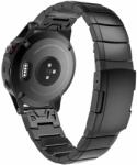  Fém Szíj Remienok Na Garmin 26mm Fenix 3 / 5x / 3hr / 5x Plus / 6x / 6x / 7 X Pro Doop Steelband Fekete