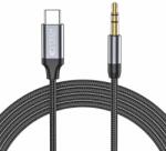  Töltő és Szinkronizáló Kábel Tech-protect Ultraboost Type-c To Aux Mini Jack 3.5mm Cable 100cm Black