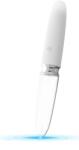 You2Toys Vibrator Straight LED, 10 Moduri Vibratii, Silicon/Sticla, USB, Alb, 17.7 cm Vibrator