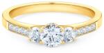 SAVICKI Inel de logodnă Dream: aur, safir alb - savicki - 6 465,00 RON