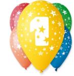 Godan Happy Birthday 1 Star léggömb, lufi 5 db-os 12 inch (30cm) (MLG301465)