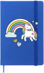  Jegyzetfüzet könyvjelzővel A6: királykék - s potlačou „Egyszarvú