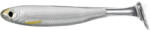LIVETARGET Shad Livetarget Slowroll Shiner Paddle Tail, culoare Silver-Pearl, 10cm, 4buc (F1.LT.SRS100SK134)