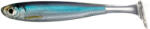 LIVETARGET Shad Livetarget Slowroll Shiner Paddle Tail, culoare Silver-Blue, 8.5cm, 4buc (F1.LT.SRS85SK201)