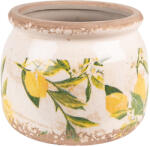 Clayre & Eef Set 2 ghivece flori ceramica Lemon 12x9 cm (6CE1535S)