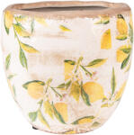 Clayre & Eef Ghiveci flori ceramica Lemon 18x17 cm (6CE1529M)