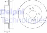 DELPHI Disc frana DELPHI BG4917C (BG4917C) - automobilus