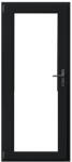 WindowMAG Usa din PVC cu geam termopan 3/3, 6 camere, Black Brown, 77×202, Prag PVC, Stanga