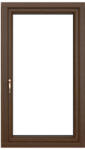 WindowMAG Fereastra PVC termopan, 6 camere, nuc, 86 x 116 cm, simpla deschidere, dreapta