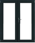WindowMAG Usa din PVC cu geam termopan 3/3, 6 camere, Gri antracit, 180×210, Prag PVC, Dreapta
