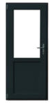 WindowMAG Usa din PVC cu geam termopan 2/3 tip 2, 4 camere, prag aluminiu, stanga , gri antracit , 68 x 190 cm