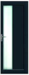 WindowMAG Usa din PVC cu geam termopan, montant vertical 1/3 tip 4, 4 camere, prag pvc, dreapta , gri antracit , 68 x 200 cm