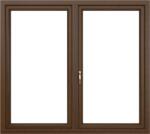 WindowMAG Fereastra PVC termopan, 4 camere, nuc, 116 x 116 cm, fix + dubla deschidere, dreapta