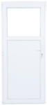 WindowMAG Usa din PVC cu geam termopan 1/3 tip 1, 4 camere, prag pvc, stanga , alb , 98 x 200 cm