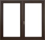 WindowMAG Fereastra PVC termopan, 6 camere, mahon, 116 x 116 cm, fix + simpla deschidere, dreapta