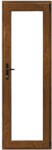 WindowMAG Usa din PVC cu geam termopan 3/3 tip 3, 6 camere, prag aluminiu, dreapta , stejar auriu , 98 x 190 cm