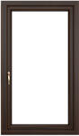 WindowMAG Fereastra PVC termopan, 4 camere, mahon, 71 x 116 cm, simpla deschidere, dreapta