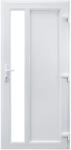 WindowMAG Usa din PVC cu geam termopan, montant vertical 1/3 tip 4, 6 camere, prag aluminiu, dreapta , alb , 98 x 200 cm