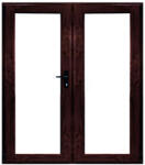 WindowMAG Usa din PVC cu geam termopan 3/3, 6 camere, Mahon, 160×210, Prag Aluminiu, Stanga