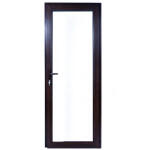 WindowMAG Usa din PVC cu geam termopan 3/3 tip 3, 4 camere, prag pvc, dreapta , wenge , 88 x 190 cm