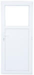 WindowMAG Usa din PVC cu geam termopan 1/3, 6 camere, Alb, 78×188, Prag PVC, Dreapta