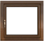 WindowMAG Fereastra PVC termopan, 6 camere, nuc, 40 x 40 cm, simpla deschidere, dreapta